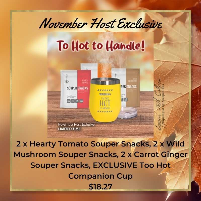 November Host Exclusive, Image of Souper Snacks with Companion Cup, 18.27